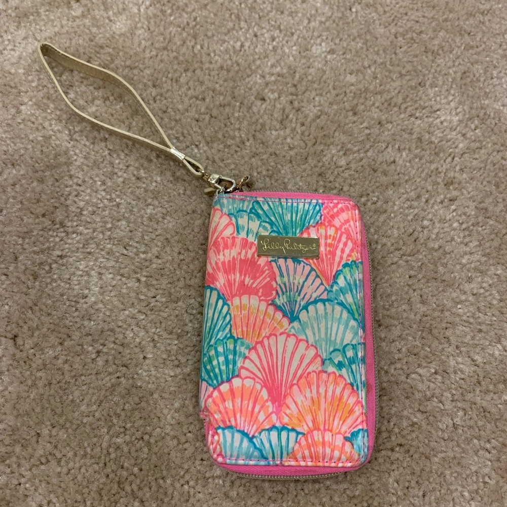 LILLY PULITZER WALLET PHONE HOLDER WRISTLET